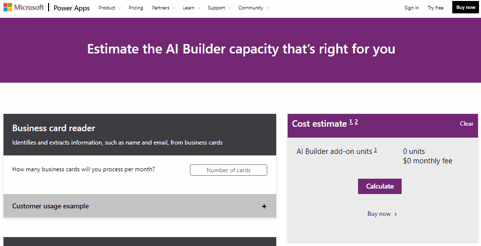 AI Builder Calculator - AI Builder Cost Estimator